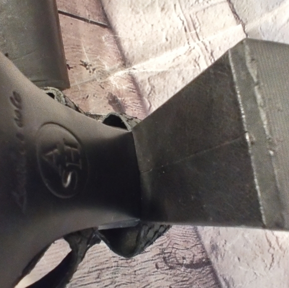 Ash Obsession Heel Sandals Black Shootie Open Toe Heels Size 38 - Picture 12 of 16